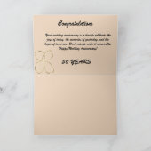 Carte de voeux pliée : 50 e anniversaire (Intérieur)