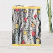 Carte de voeux pliée 5" x 7" (Dos)