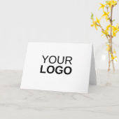 Carte de voeux pliée 5" x 7" (Fleur jaune)