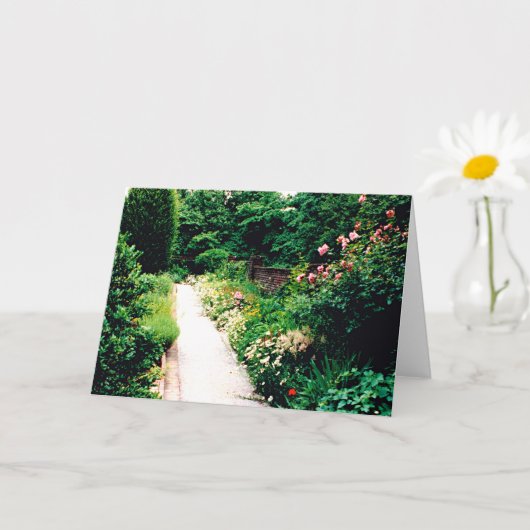 Carte de voeux pliée 5" x 7" (Petite plante)