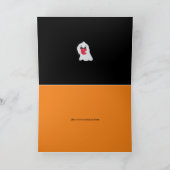 Carte de vœux pliée 5" x 7" "Pas de farces, juste  (Intérieur)