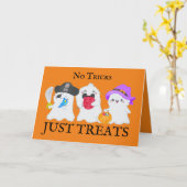 Carte de vœux pliée 5" x 7" "Pas de farces, juste  (Fleur jaune)