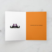 Carte de vœux pliée 5" x 7" pour un joyeux Hallowe (Intérieur)