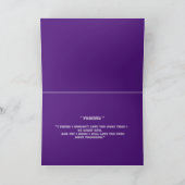 Carte de voeux pliée 5X7 "LOVING YOU FOREVER" (Intérieur)