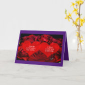 Carte de voeux pliée 5X7 "LOVING YOU FOREVER" (Fleur jaune)