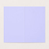 Carte de vœux pliée à la fleur de chicorée (Inside Unfolded)