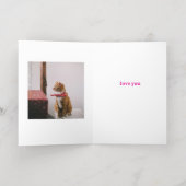 Carte de voeux pliée à l'huile de marbre (Couchage intérieur)