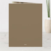 Carte de vœux pliée Ajouter deux photos et texte (Dos)