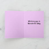 Carte de voeux pliée ami (Intérieur)