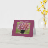 Carte de voeux pliée / anniversaire de personne sp (Fleur jaune)