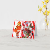 CARTE DE VOEUX PLIÉE ART ORIGINAL SAINT-VALENTIN (Fleur jaune)