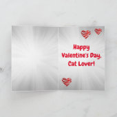 Carte de vœux pliée avec des chats (Intérieur)