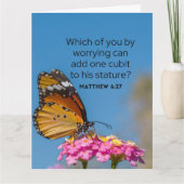 Carte de vœux pliée avec Écriture Sainte  (Devant)