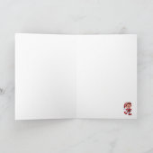 Carte de vœux pliée avec elfe (Intérieur)