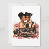 Carte de vœux pliée avec grâce diplômée (Devant)
