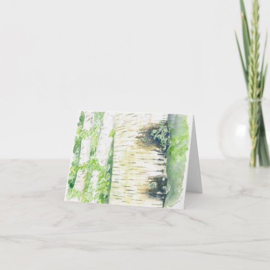 Carte de voeux pliée avec illustration originale (Devant)