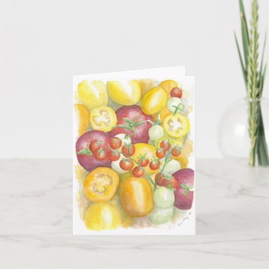 Carte de voeux pliée avec illustration originale (Devant)