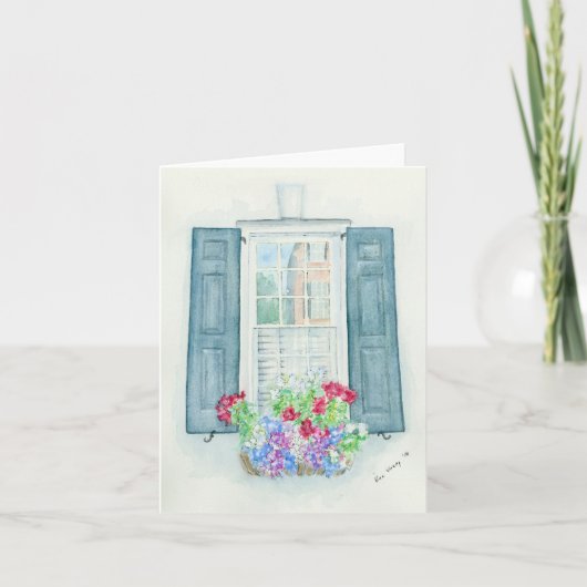 Carte de voeux pliée avec illustration originale (Devant)