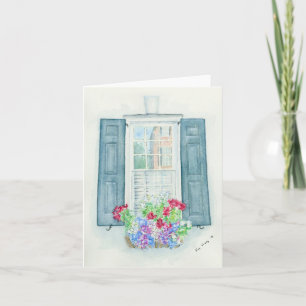 Carte de voeux pliée avec illustration originale