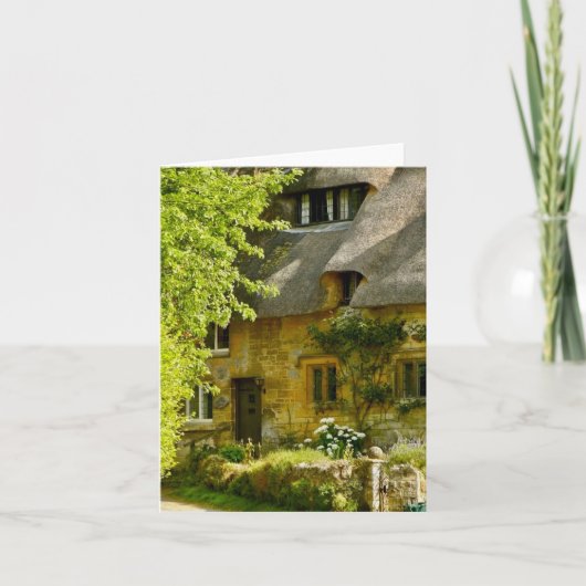 Carte de voeux pliée avec motif Angleterre (Devant)