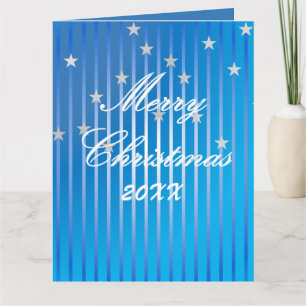 Carte de vœux pliée Be Merry et Shine Bright