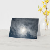 Carte de vœux pliée Beau Ciel (Fleur jaune)