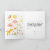 Carte de vœux pliée bébé (Intérieur)