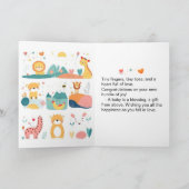 Carte de vœux pliée bébé (Intérieur)