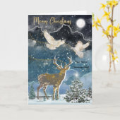 Carte de voeux pliée Boganhues (Fleur jaune)