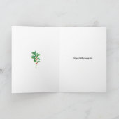 Carte de vœux pliée "Boire mon chocolat de Noël" (Intérieur)