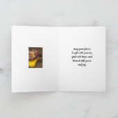 Carte de voeux pliée Bouquet d'automne (Intérieur)