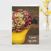 Carte de voeux pliée Bouquet d'automne (Fleur jaune)