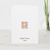 Carte de vœux pliée Camel Joyeux Noël (Dos)