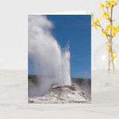 Carte de voeux pliée Castle Geyser (Fleur jaune)