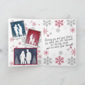 Carte de vœux pliée Chapeau de Père Noël et flocon (Intérieur)