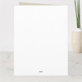 Carte de vœux pliée Chats avec amour (Dos)