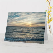 Carte de voeux pliée Chesapeake Bay Sunrise (Fleur jaune)