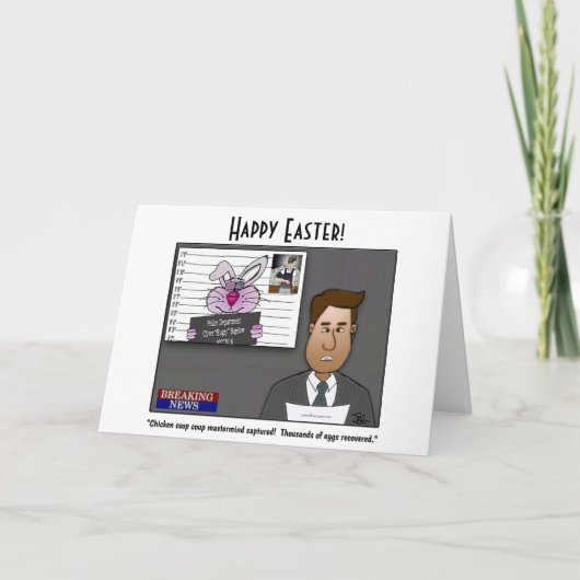 Carte de vœux pliée Chicken Coop Coup (Devant)