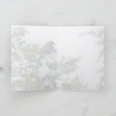 Carte de voeux pliée "Chilling" Junco, 5" x 7" (Intérieur)