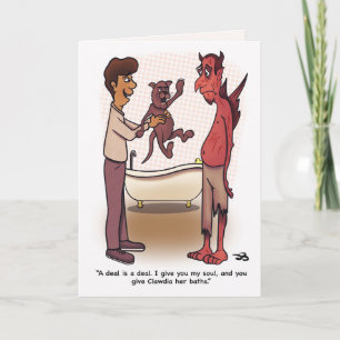 Carte de voeux pliée Clawdia