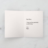 Carte de voeux pliée Clawdia (Intérieur)