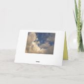 Carte de voeux pliée Cloud#7 (Dos)