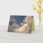 Carte de voeux pliée Cloud#7 (Fleur jaune)