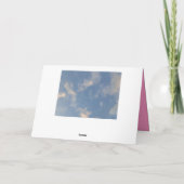 Carte de voeux pliée Cloud#9 (Dos)