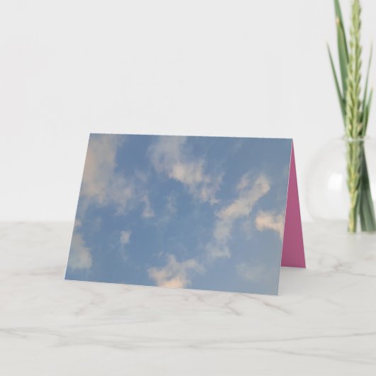 Carte de voeux pliée Cloud#9 (Devant)
