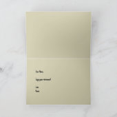 Carte de voeux pliée collée (Intérieur)