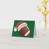 Carte de voeux pliée Conception Football (Fleur jaune)