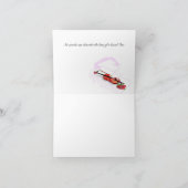 Carte de voeux pliée Condoléances les plus profond (Intérieur)