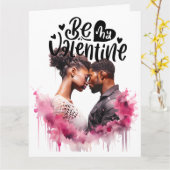 Carte de vœux pliée d'amour (Fleur jaune)