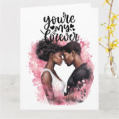 Carte de vœux pliée d'amour (Fleur jaune)